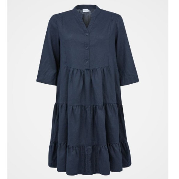 Celtic & Co. Linen Knee Length Swing Dress - Picture 3 of 12